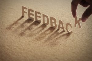 image of the word "feedback"
