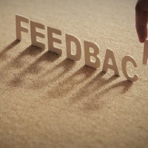 image of the word "feedback"