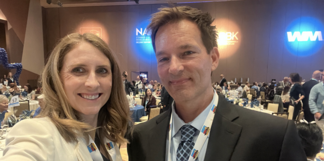 Photo of Ashley Metzger and Rich Oppenheim