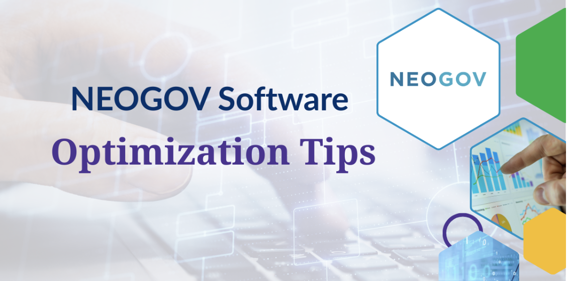 Graphic that says, NEOGOV software optimizing tips